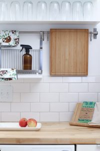Sustainable living at home in someones kitchen