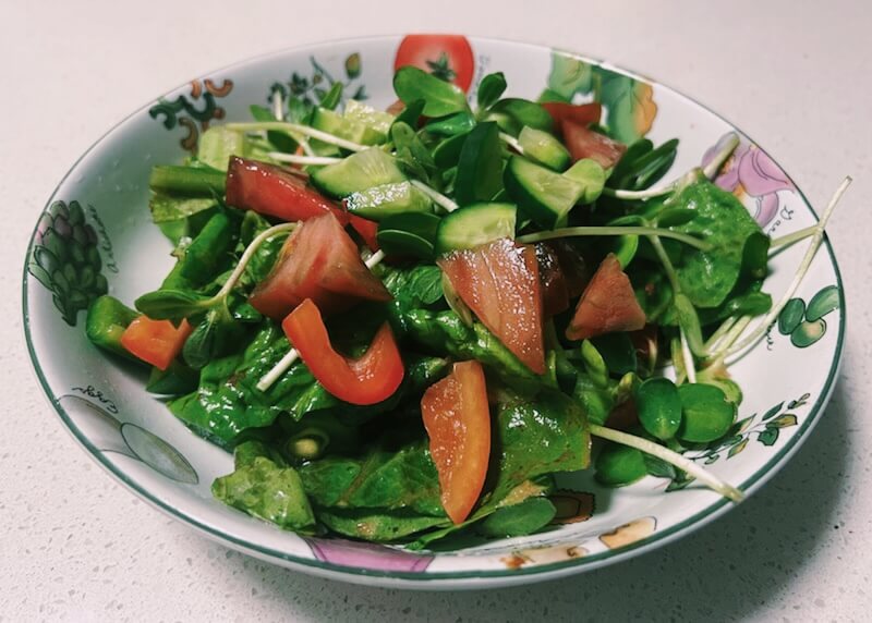 Easy waste free salads