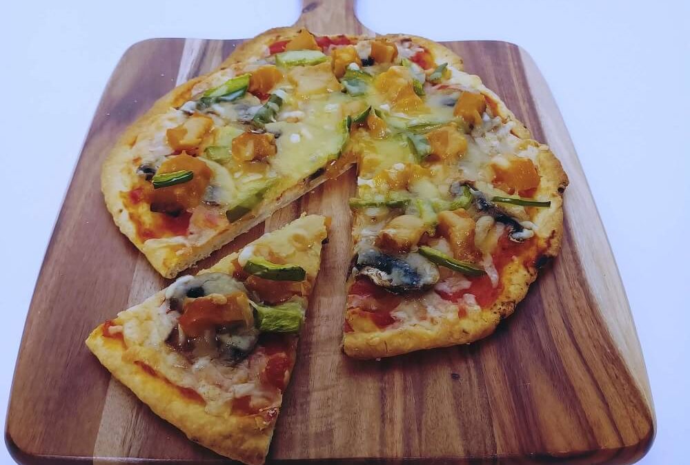 Quick and easy pizza from a scone dough base