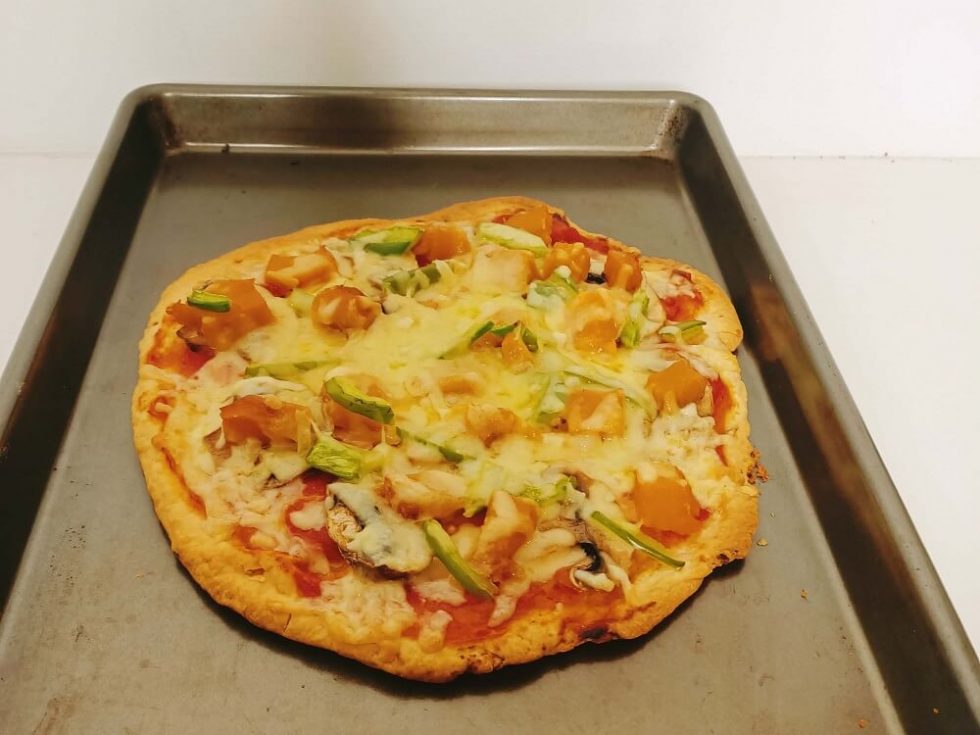 Quick and easy "cheats" pizza from a scone dough base